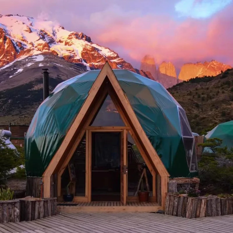 Outdoor Camping Tent dome camping tent Waterproof Glamping Glass Dome Tent 	 outdoor garden cabin OME