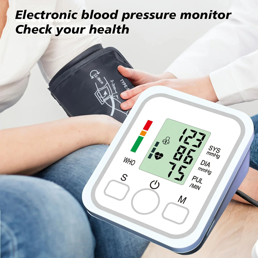 Blood Pressure Test Kit BP Monitor Upper Arm Automatic Tonometer