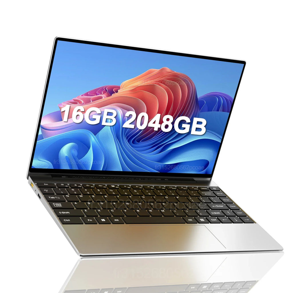 LENO 14.1inch Portable Laptop Intel 4405U Windows11 16GB 1TB/2TB SSD Gamer Notebook 1920*1080 Display Office Study Computer PC