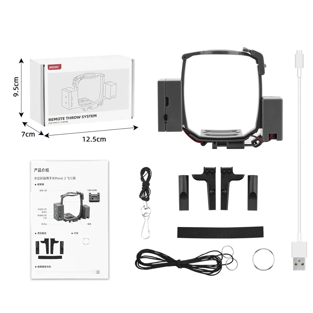 Brdrc Airdrop Dropping System for DJI Mavic 2 Pro/zoom Drone Ring Gift