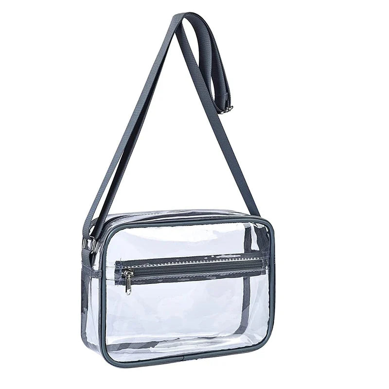 PVC Transparent Shoulder Bag Woman Crossbody Bags Concerts Sports Events Waterproof Jelly Pack Summer Travel Purse Phone Pouch