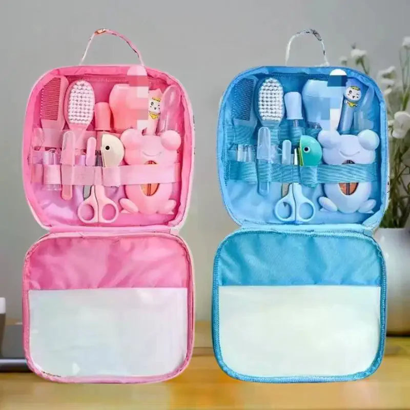 Baby Care Kit Baby Nail Clippers Nasal Aspirator Nose Cleaning Tool Safety Comb Brush 10-Piece Set Specially Designed for Bags