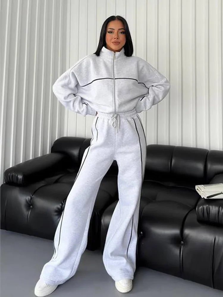 New Cross-Border European American Casual Set: Long-Sleeve