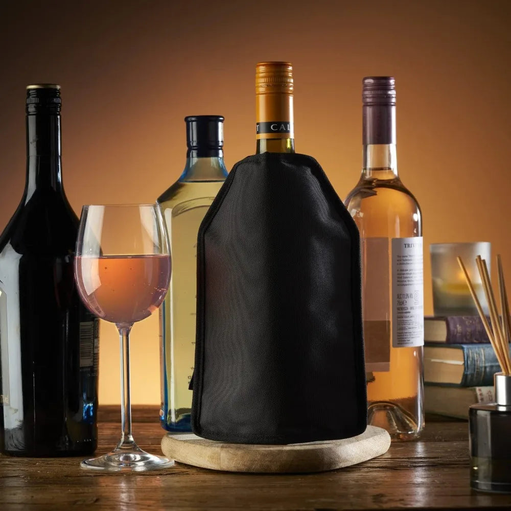Wine Cooling Holder Ice Bag Jelly Picnic Beverage Nylon Wine Cooler Sleeve Soft Drink Rack Bar Tools Beer Champagne Bucket