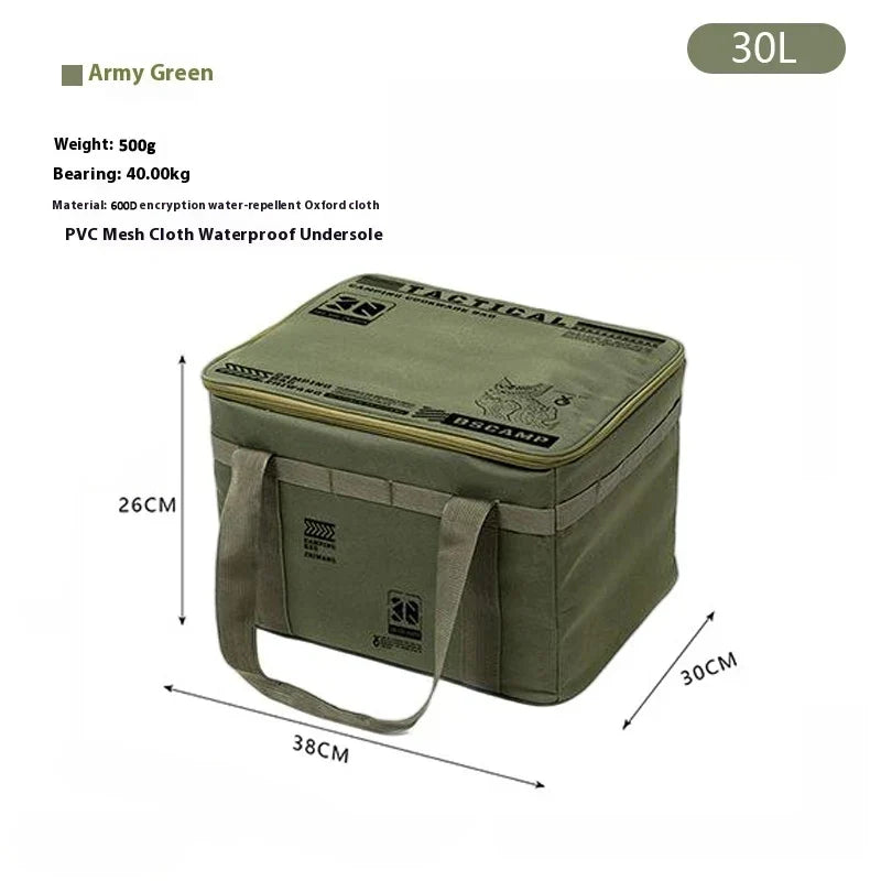 30l/42l/56l Insulated Waterproof Tactical Camping Bag Foldable Outdoor