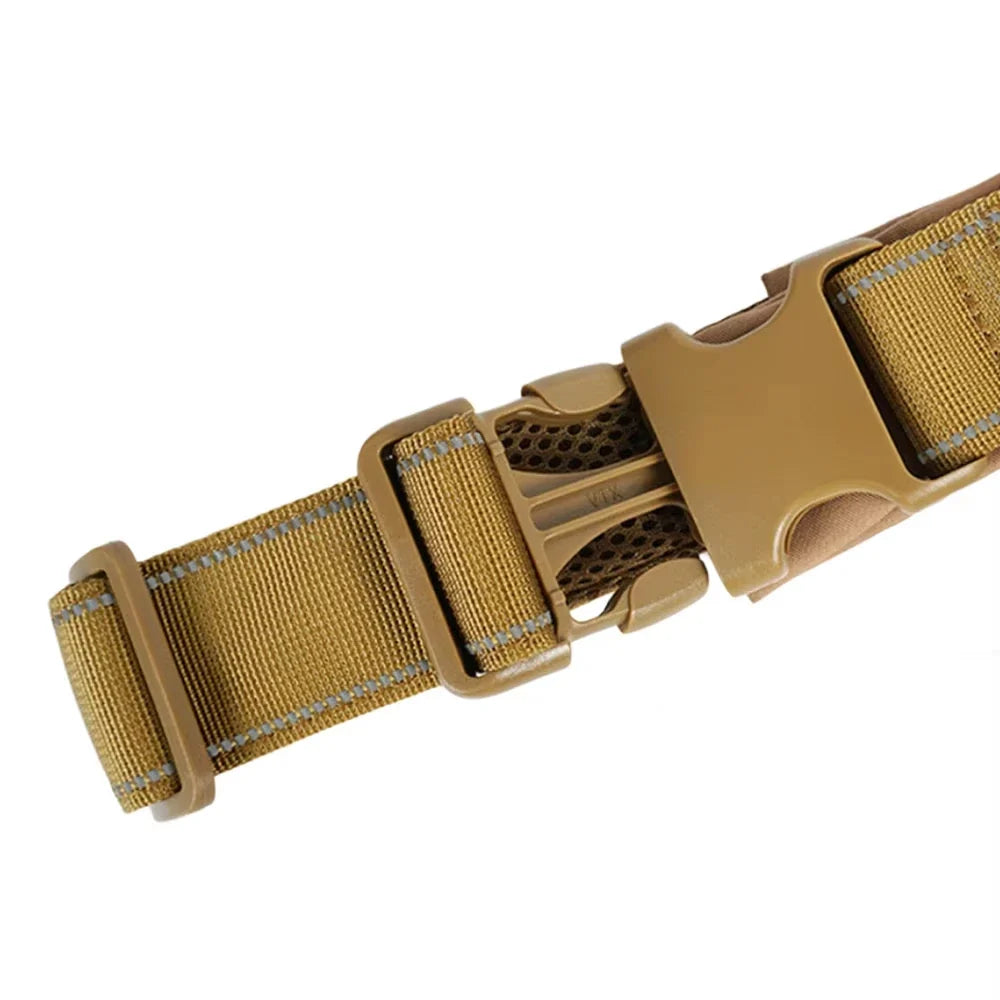 Tactical Anti-Pull Dog Harness - 1000D Nylon Adjustable for Large Dogs, Outdoor Training Vest with Handle & Reflective