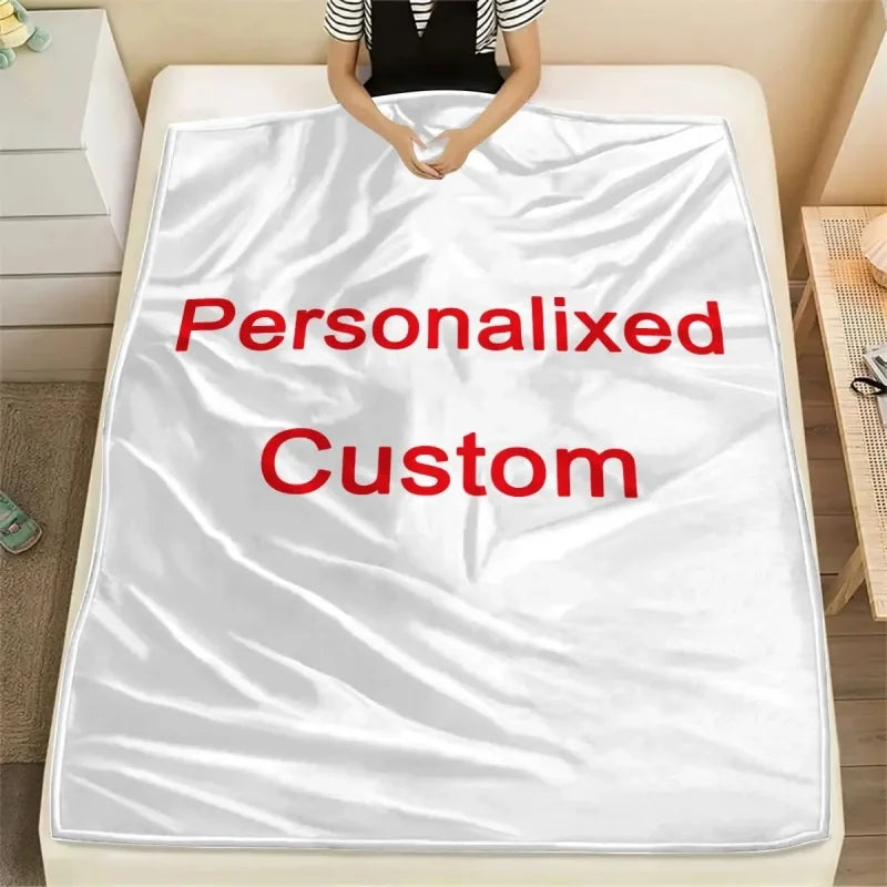 1 Piece of Customized Personalized Blanket Upload Pictures DIY Flannel