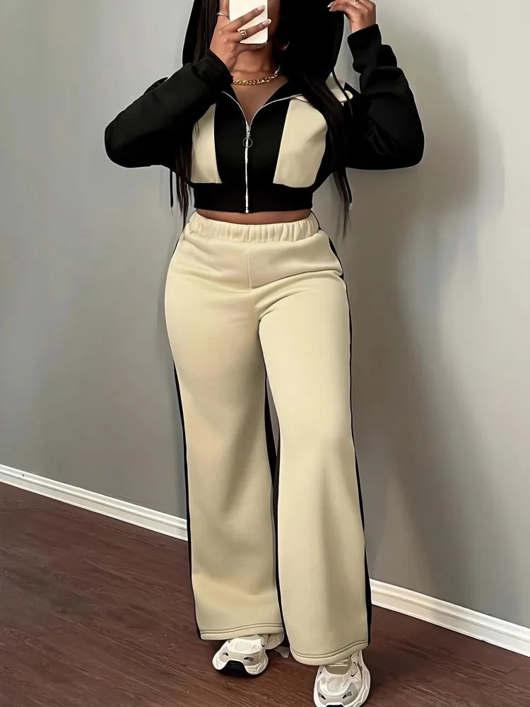 2 Piece Women Sets Autumn Winter Matching Sets Two Pieces Sets Long