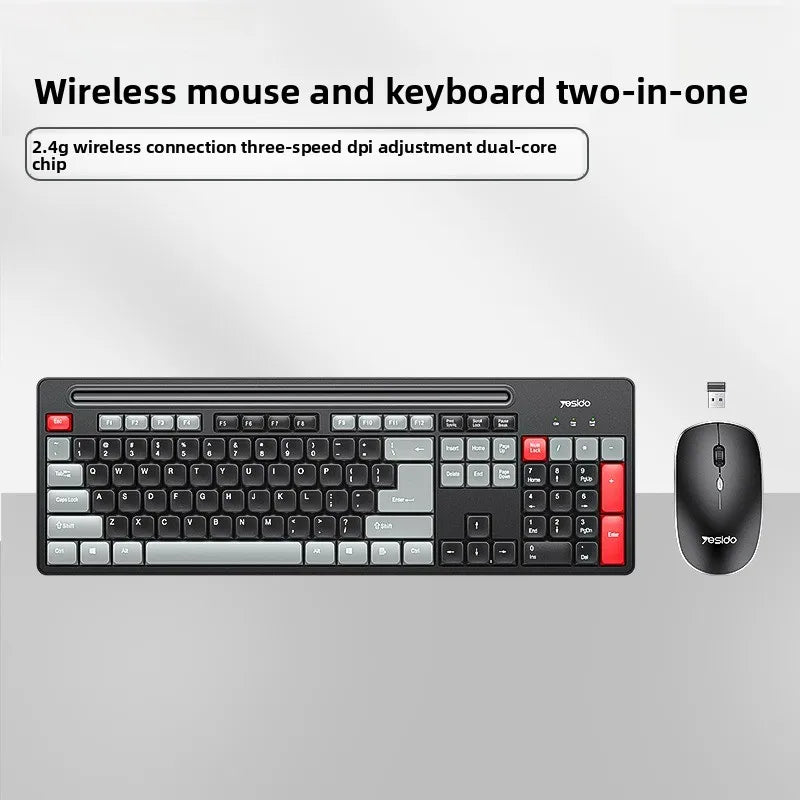 Hot Selling USB Keyboard and Mouse Sets Silent Commercial & Home Wireless Keyboard and Mouse for Desktop Computers and Laptops