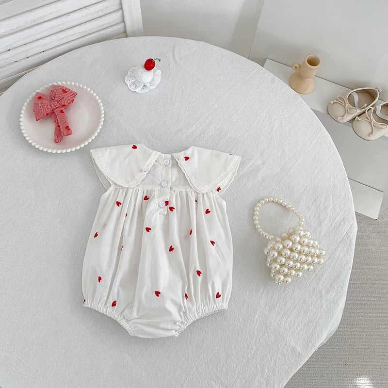New Summer Newborn Baby Girl Jumpsuit 0-24m Baby Girl Clothing