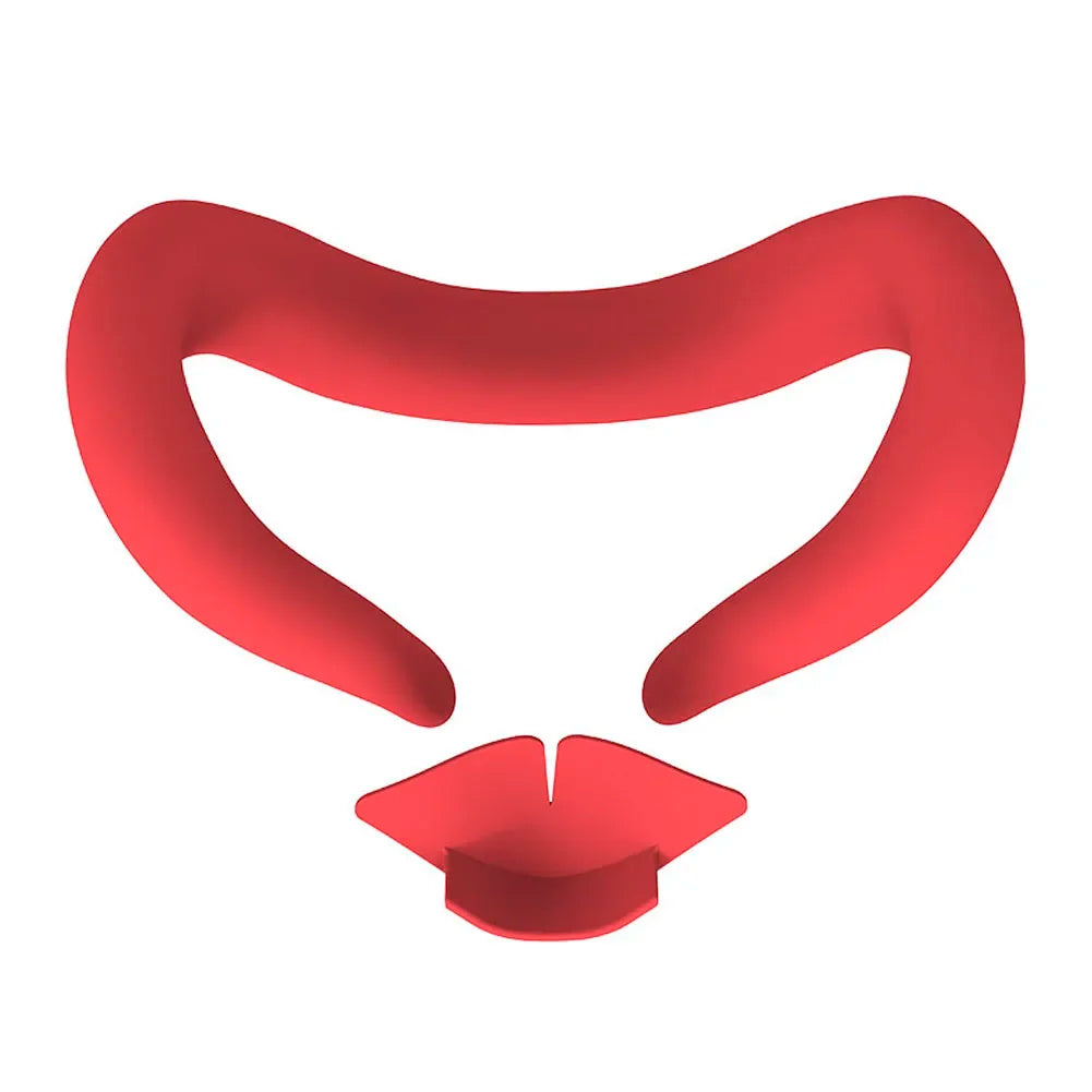 Silicone VR Face Cover for Meta Quest 3 Silicone Eye Mask Sweatproof Mask Face Cushion Replacement for VR Glasses Accessories