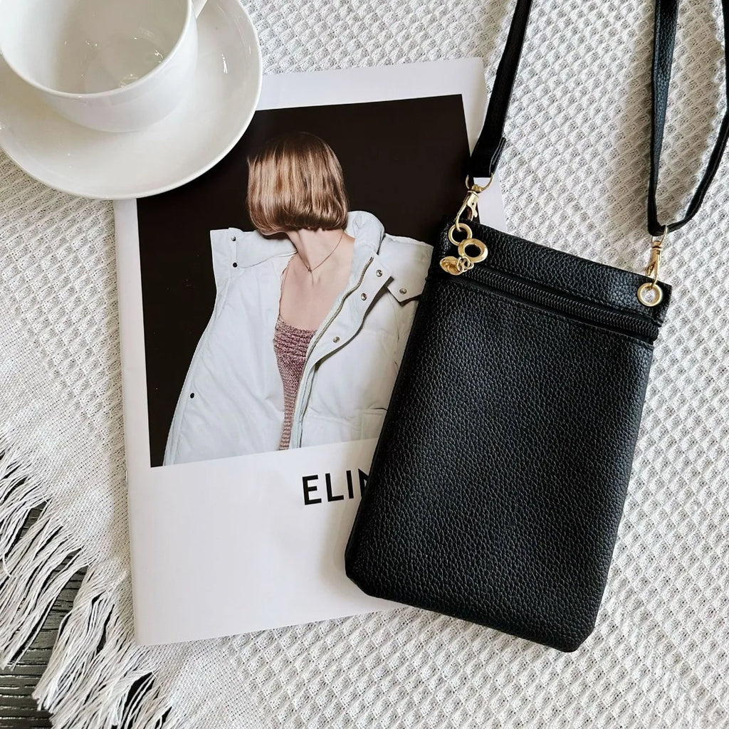 Mini Crossbody Bag PU Litchi Pattern Personalized Fashion Phone Bag Sweet Women's Convenient Shoulder Bag Purses and Handbags
