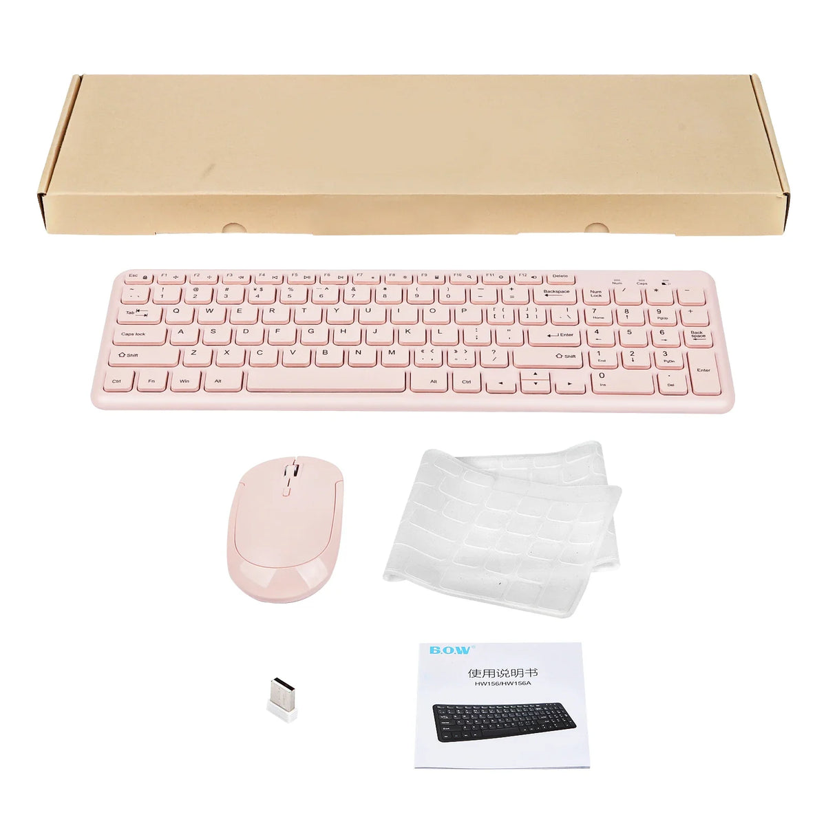 CHYI™ Fashion Wireless Keyboard & Mouse Combo – Silent, Ergonomic, 2.4GHz, Pink, Purple & More | FlipStylez LLC®