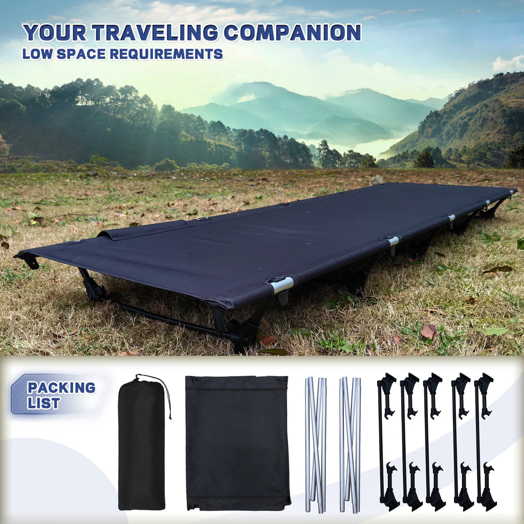 Camping Cot Portable Folding Bed Outdoor Ultralight Compact Tent Bed