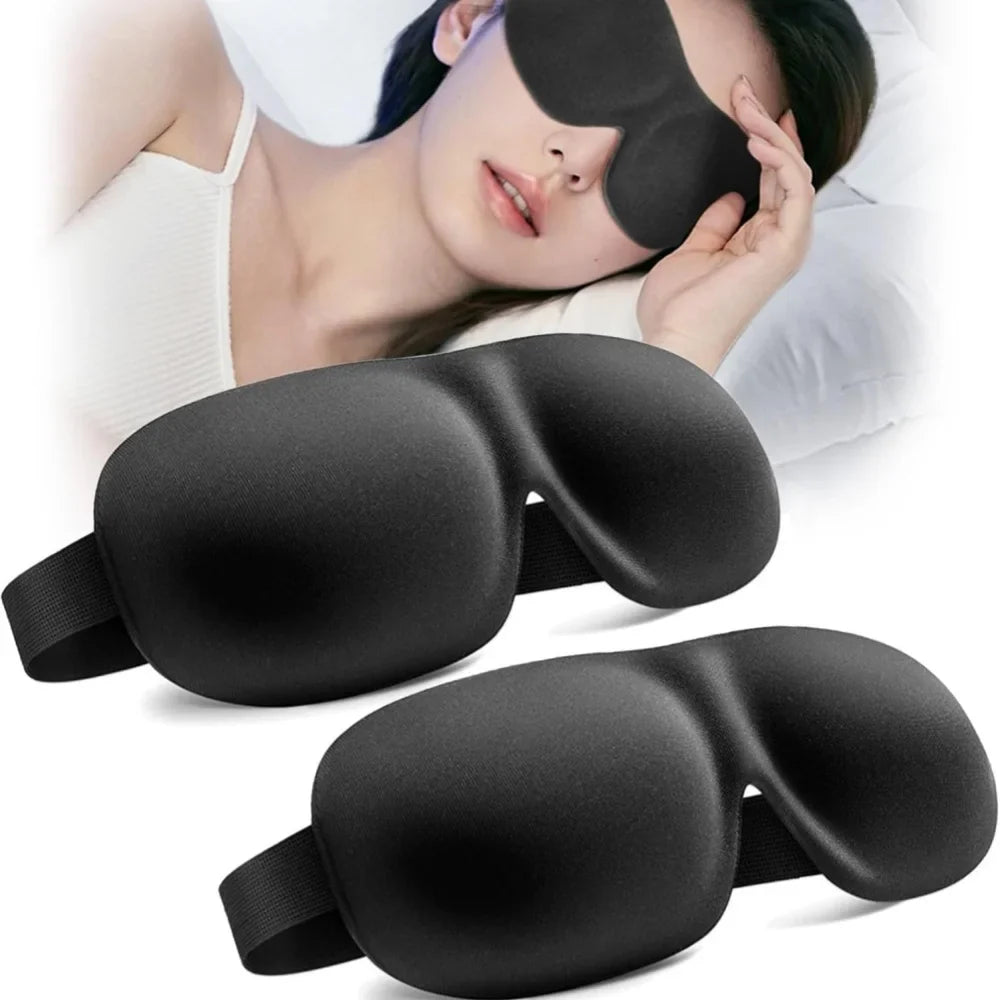 3D Sleep Mask Blindfold Sleeping Aid Soft Memory Foam Eye Mask for