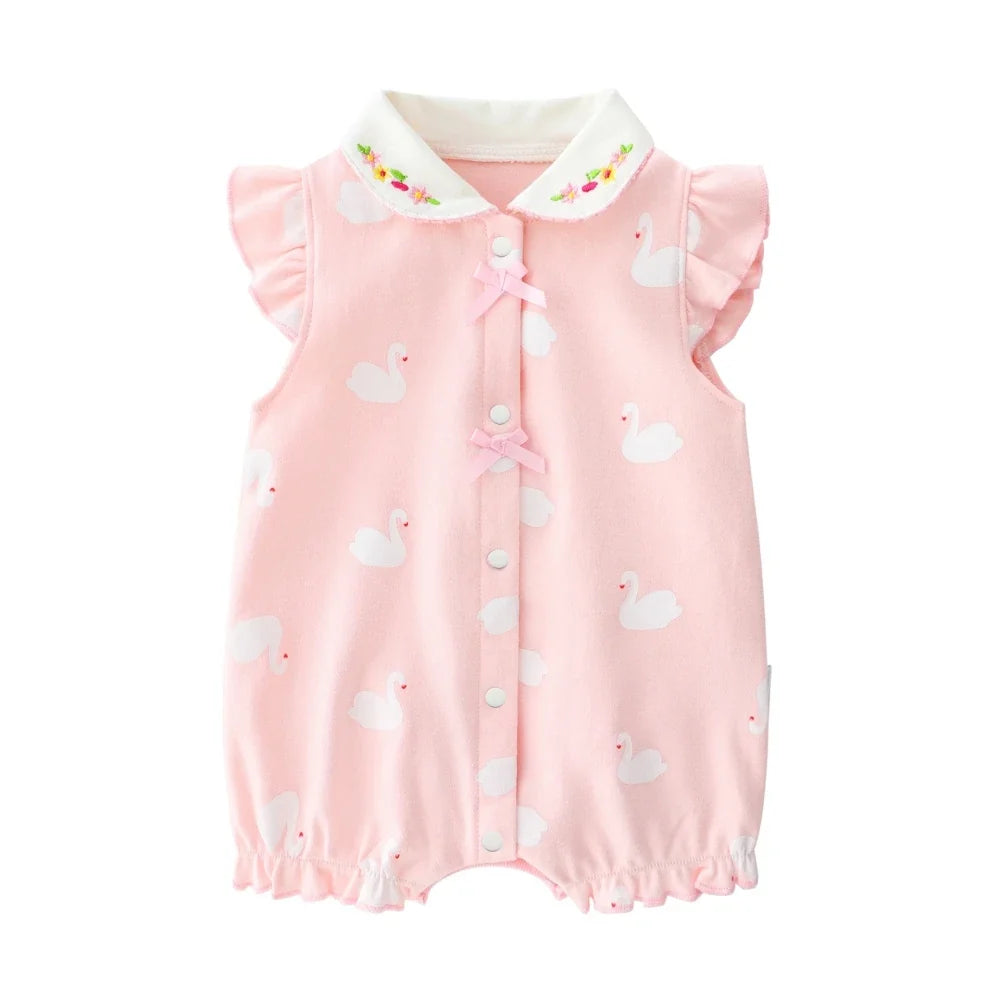 3-18 Month baby Summer clothes rompers girls overalls short Sleeve bodysuit cotton baby clothing jumpsuit newborn Girl onesies