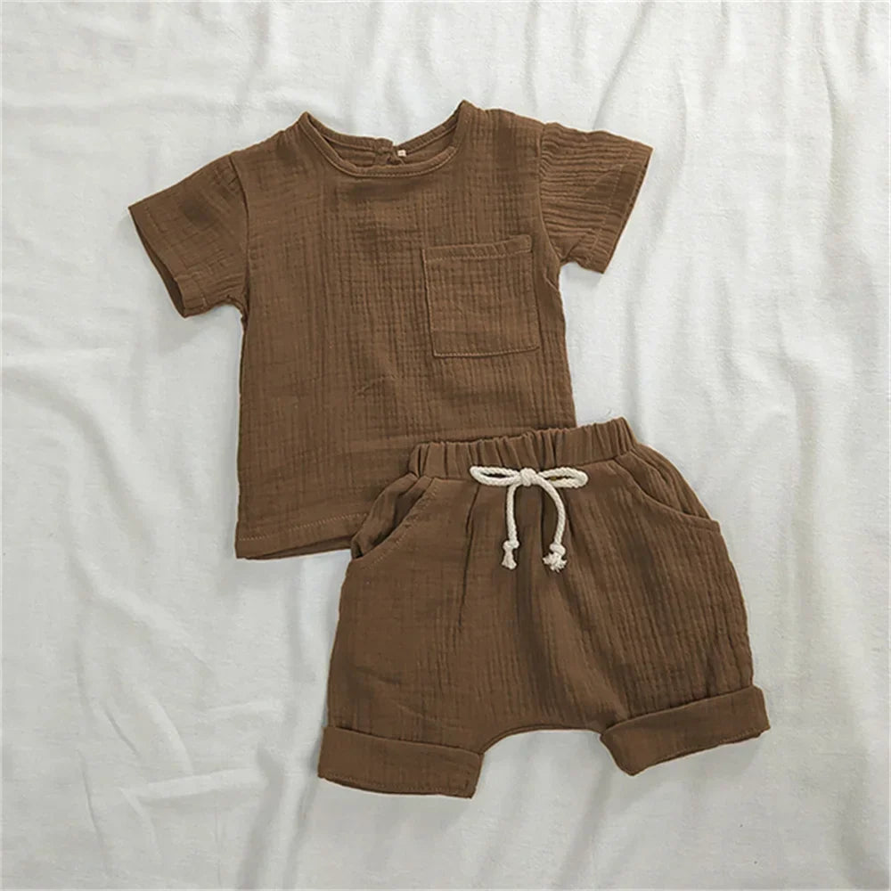 2 Pieces Babies Outfit Set Cotton Newborn Baby Girl Clothes Boys