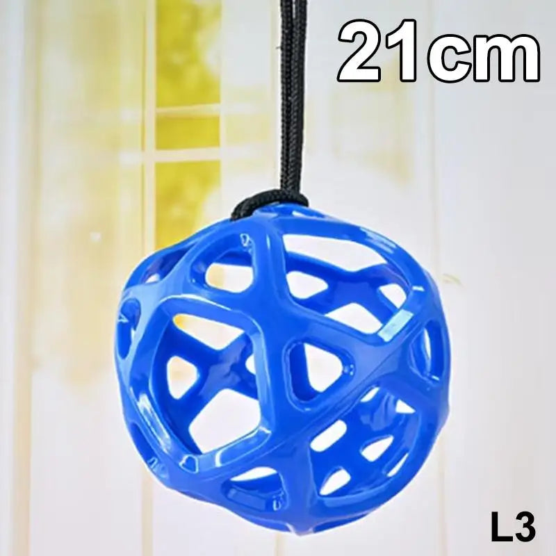 Hanging Hay Feeder Chew Resistant Horse Goat Sheep Toy Ball Stress Relief Outdoor Feeding