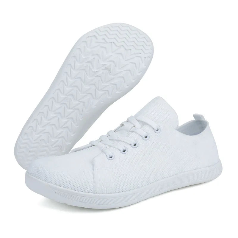 Unisex Wide Barefoot Shoes Wide Toe Cross Trainer Slip on Running Shoes Breathable Mesh Casual Sneakers for Outdoor Sports