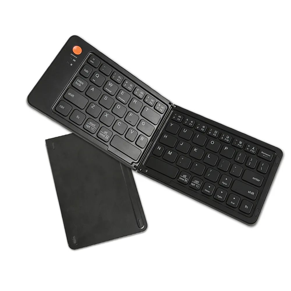 DIXSG™ Portable Bluetooth Foldable Keyboard – iOS, Android & Windows, 230Hr Battery, Silent Keys, Travel Ready | FlipStylez LLC®
