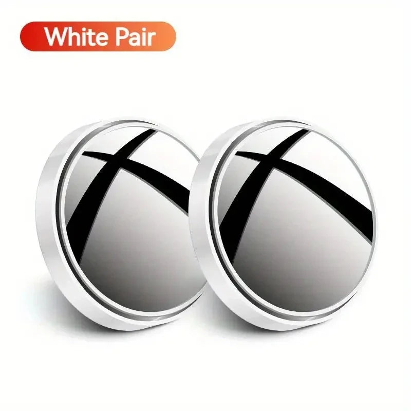 A Pair of 360-Degree Adjustable Wide-Angle Blind Spot Mirrors