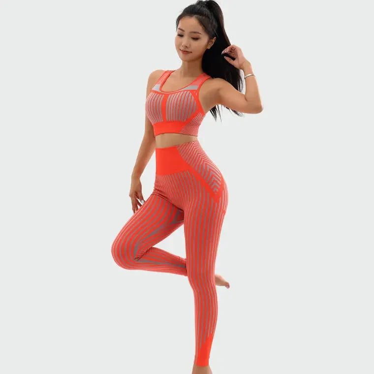 2-Piece Crop Top & High Waist Activewear