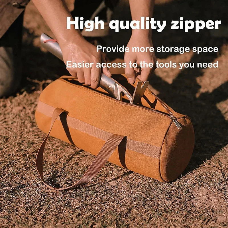 Camping Tools Storage Bag Large Capacity Cylinder Tent Stake Bag