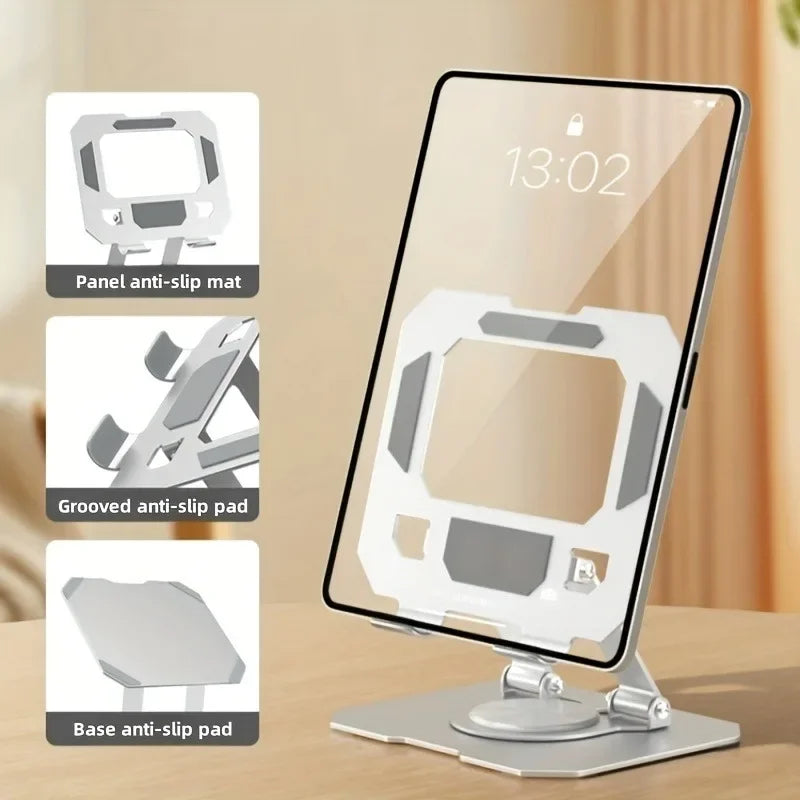 360° Rotatable Tablet Stand Adjustable Foldable Desktop Stand Holder