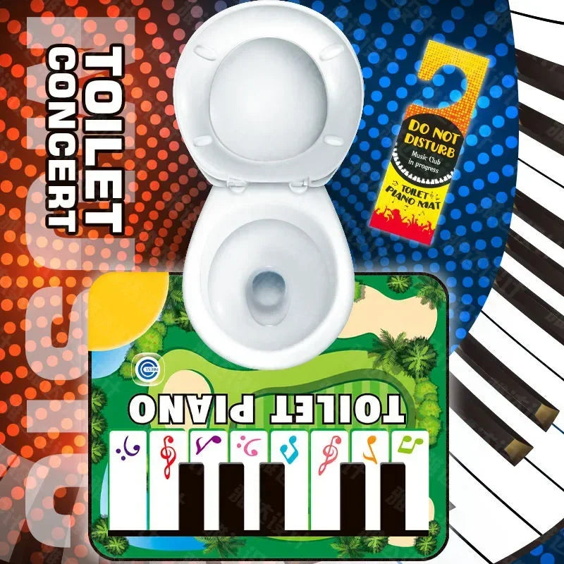 Adult Electronic Piano Game Toilet Carpet Fun Stress Relief Music Rug
