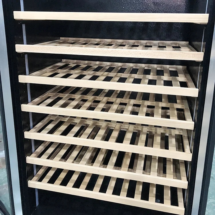 JiuFu Thermoelectric Dual Zone Wine Cooler Cellar Wine Cooling Fridge Corner Wine bar Cabinet  for Home