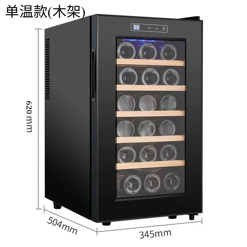 HXL 18-Pack Red Wine Constant Temperature Wine Cabinet Refrigerator Electronic Air Cooling Refrigerated Cabinet