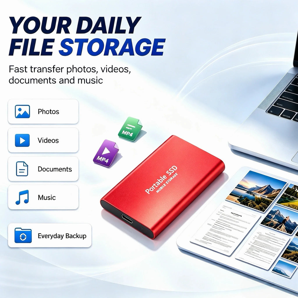 Reliable Brand 1TB External Hard Drive  Portable SSD  2TB 4TB  USB 3.1 High Speed Solid State Disk Data Storage