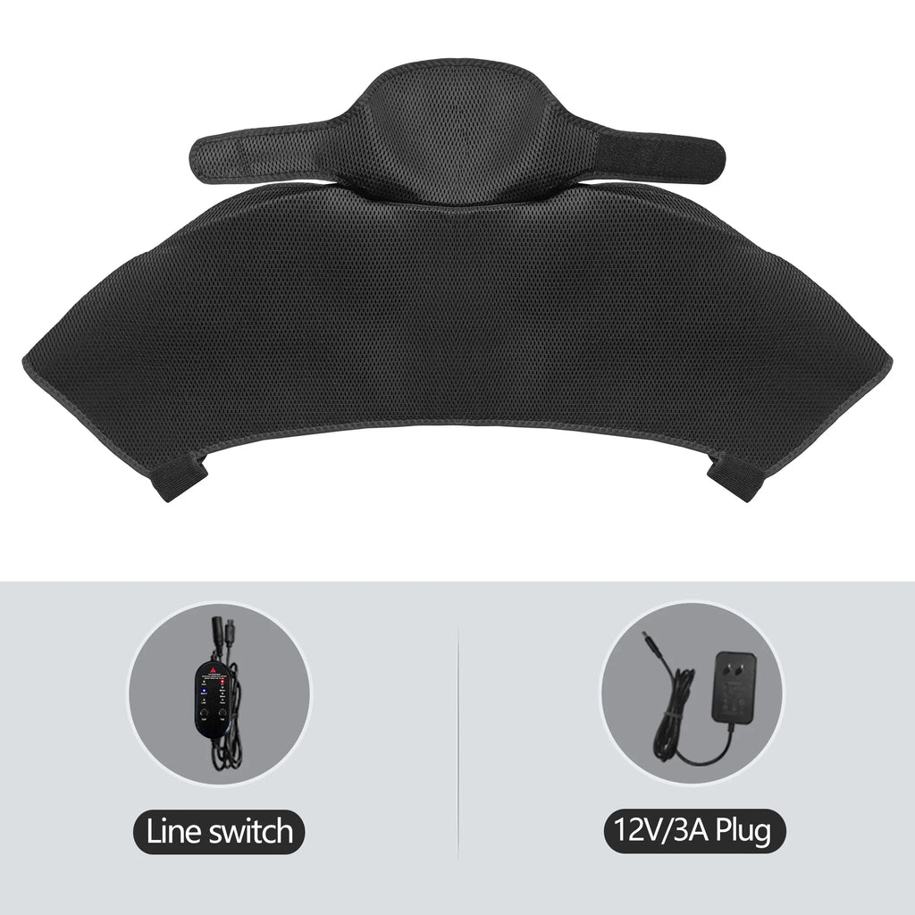 Heated Shoulder Back Massager 3 Massage Heating Functions Fits Shoulders Neck Back Relieves Cervical Soreness Muscle Strains