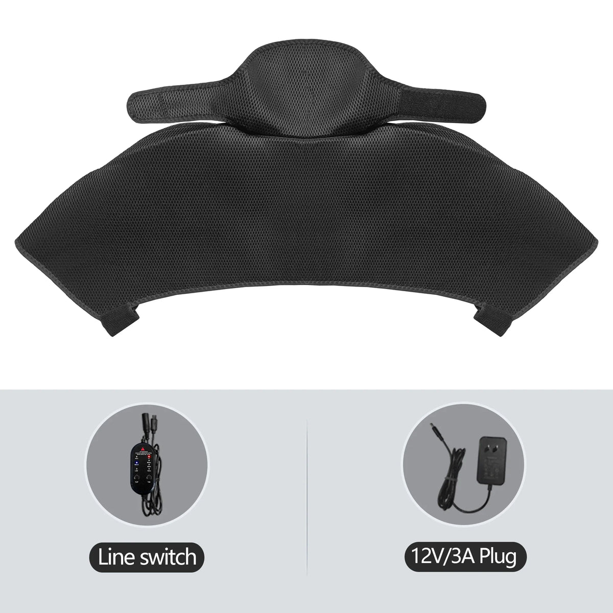 Heated Shoulder Back Massager 3 Massage Heating Functions Fits Shoulders Neck Back Relieves Cervical Soreness Muscle Strains
