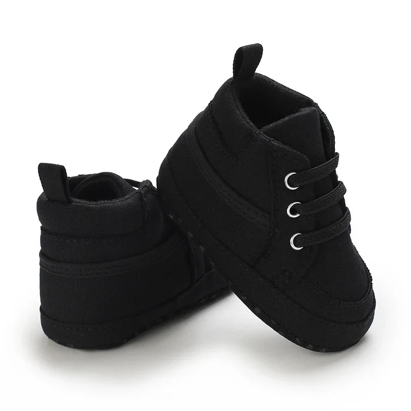 Baby Learning Walk Shoes, Striped PU Sports Shoes for Infants 0-18m
