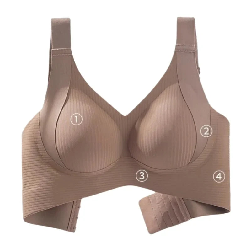3pcs/set Women's Push-Up Bra Non-Wire Lift Bra Seamless Underwear