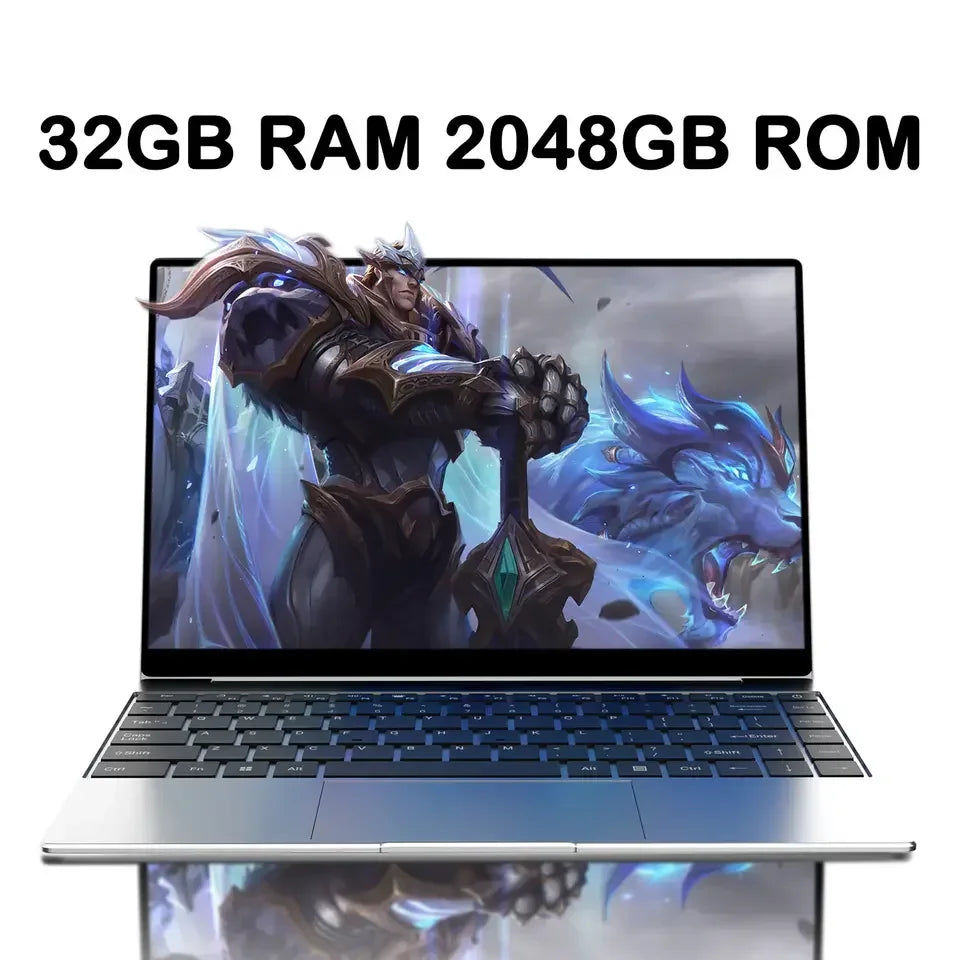 2026 New 14.1" intel Core i9-10980HK laptop 16GB RAM 1/2TB SSD Portable laptops Windows 11 Pro Office Gaming Notebook computer
