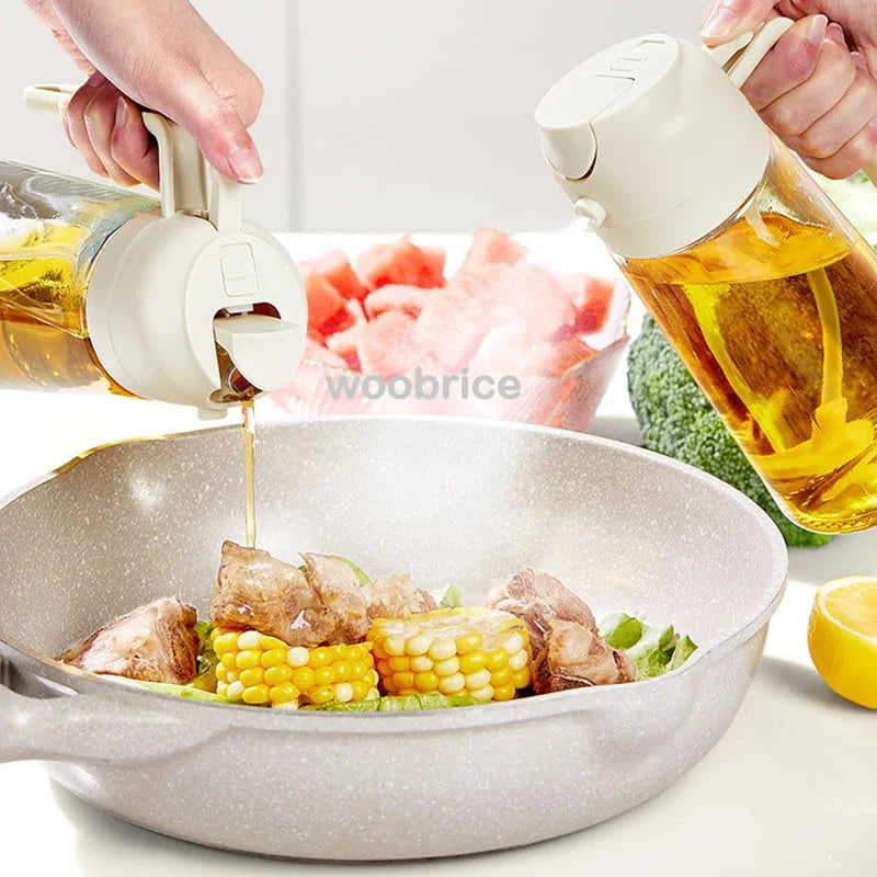 2in1 Kitchen Spray Oil Dispenser Oil Sprayer Polisher or Only Brush