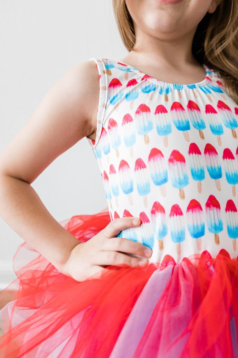 SALE Red, White & Cute Tank Tutu Leotard