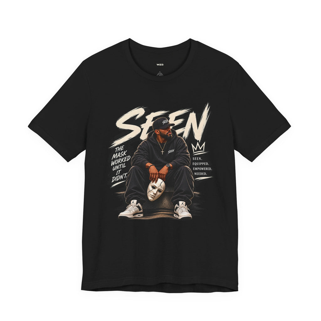 SEEN. Streetwear Tee — The Mask Is Off