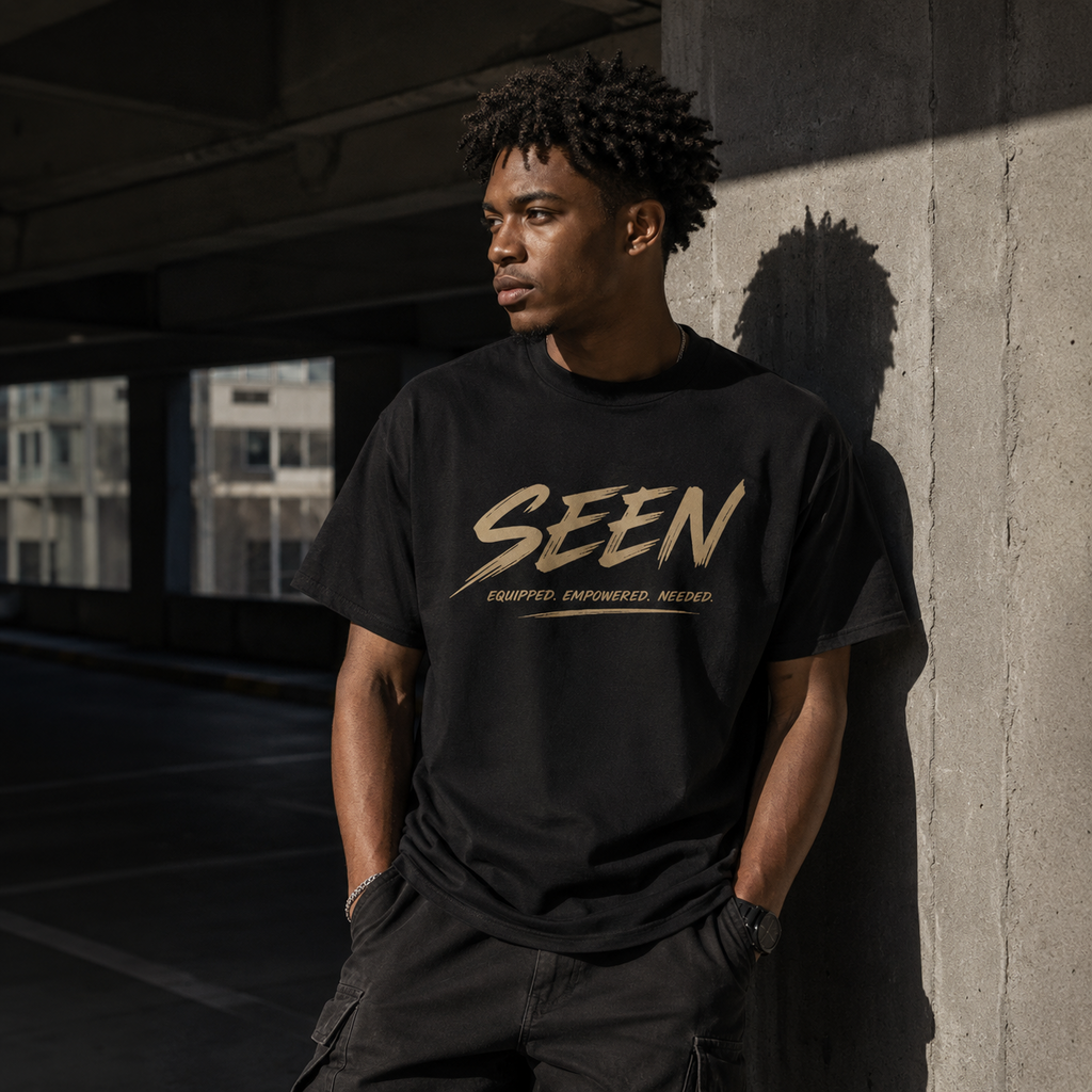 SEEN. Graphic Tee — Seen. Equipped. Empowered. Needed. | Faith Identity T-Shirt