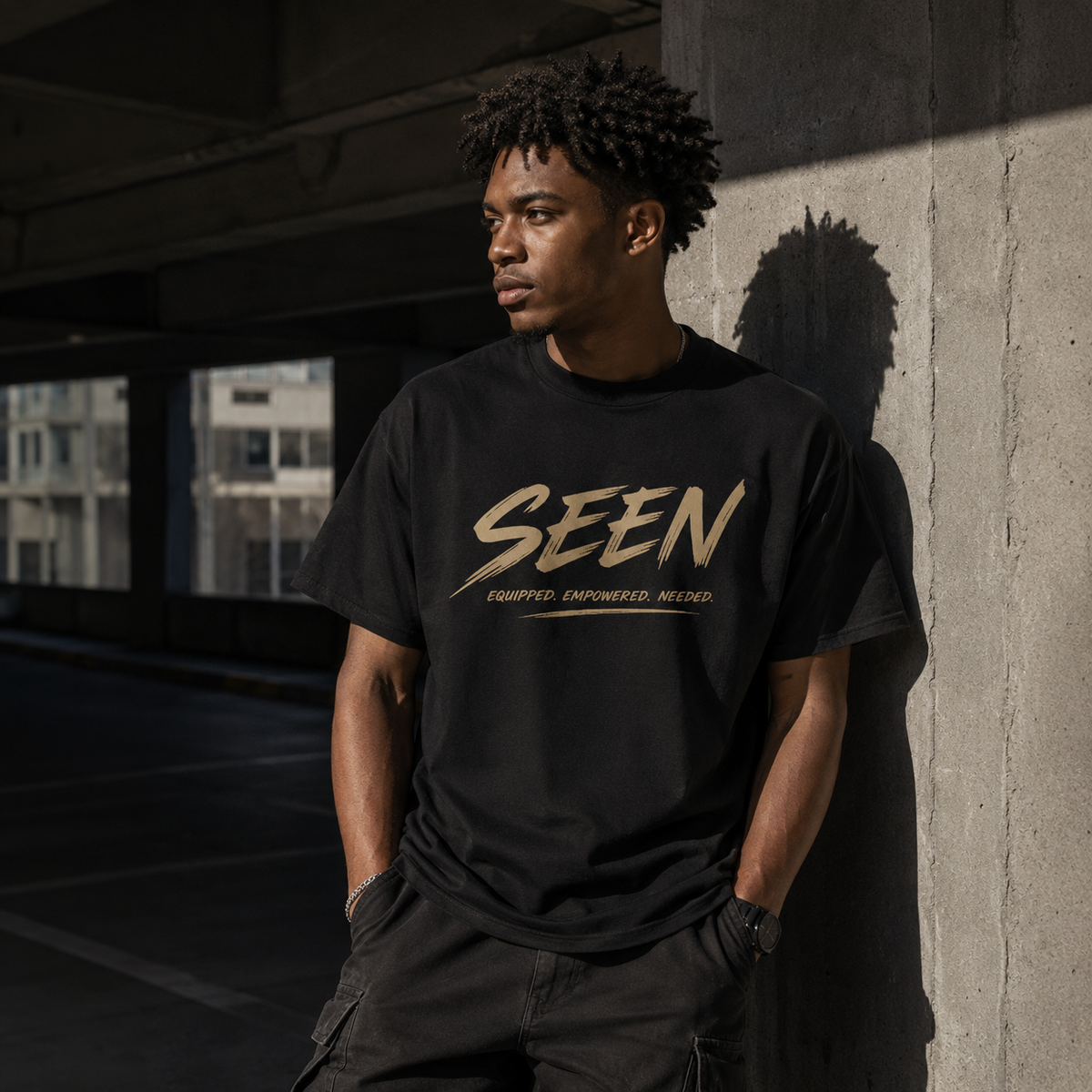 SEEN. Graphic Tee — Seen. Equipped. Empowered. Needed. | Faith Identity T-Shirt