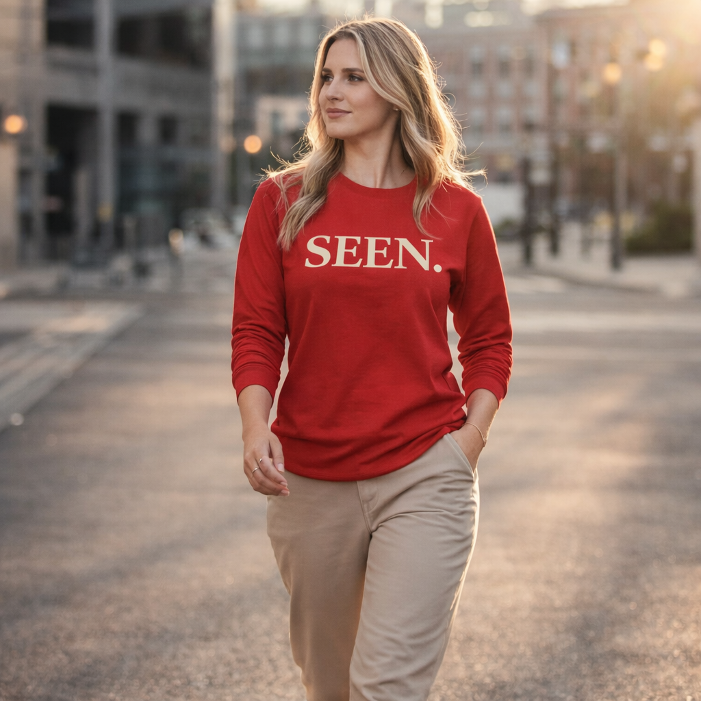 SEEN. Long Sleeve Tee – Minimalist Premium Inspirational Identity Apparel