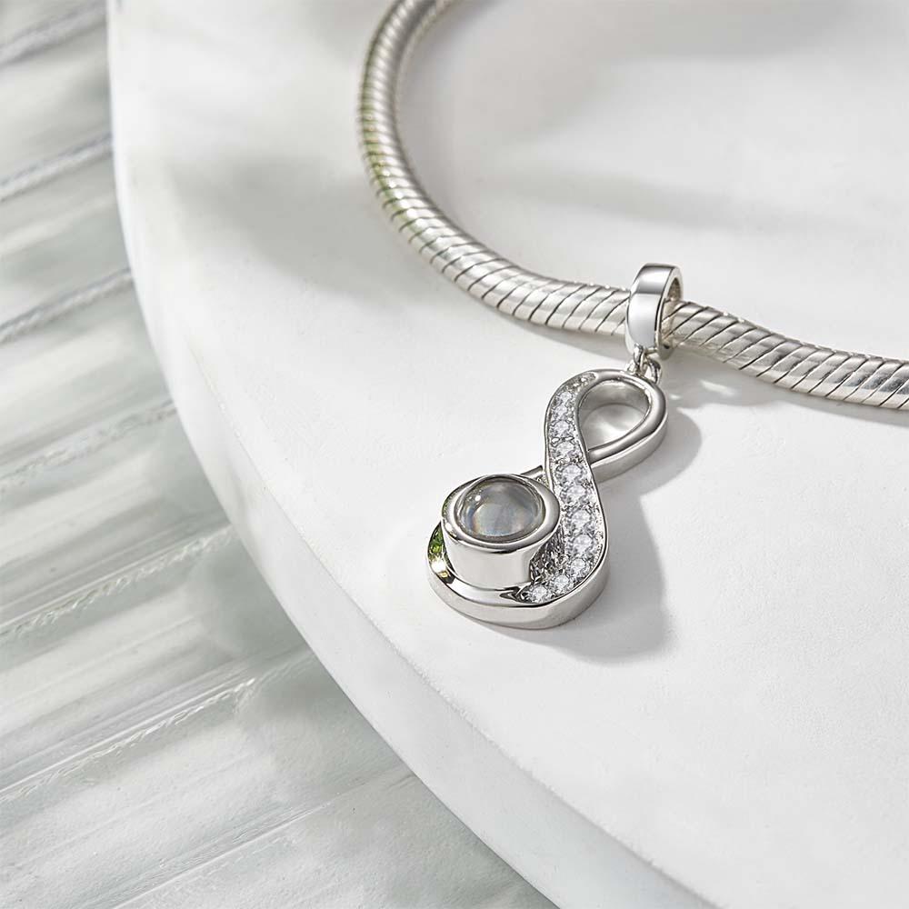 💜✨Custom Photo Projection Infinite Love Pendant – Carry Your Most Cherished Memory💜✨