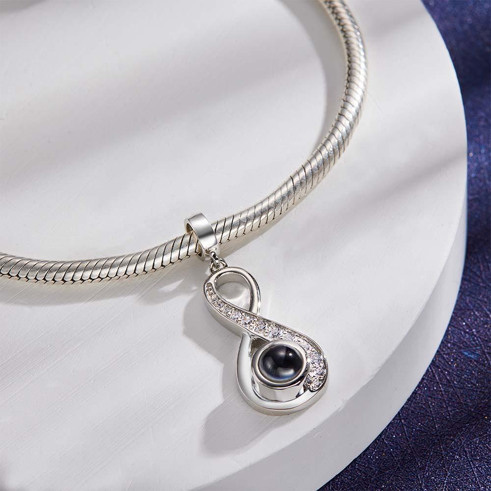 💜✨Custom Photo Projection Infinite Love Pendant – Carry Your Most Cherished Memory💜✨