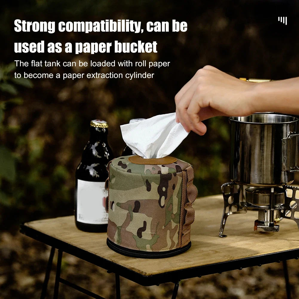 Camping Gas Can Portable Ventilated Propane & Butane Protector Outdoor