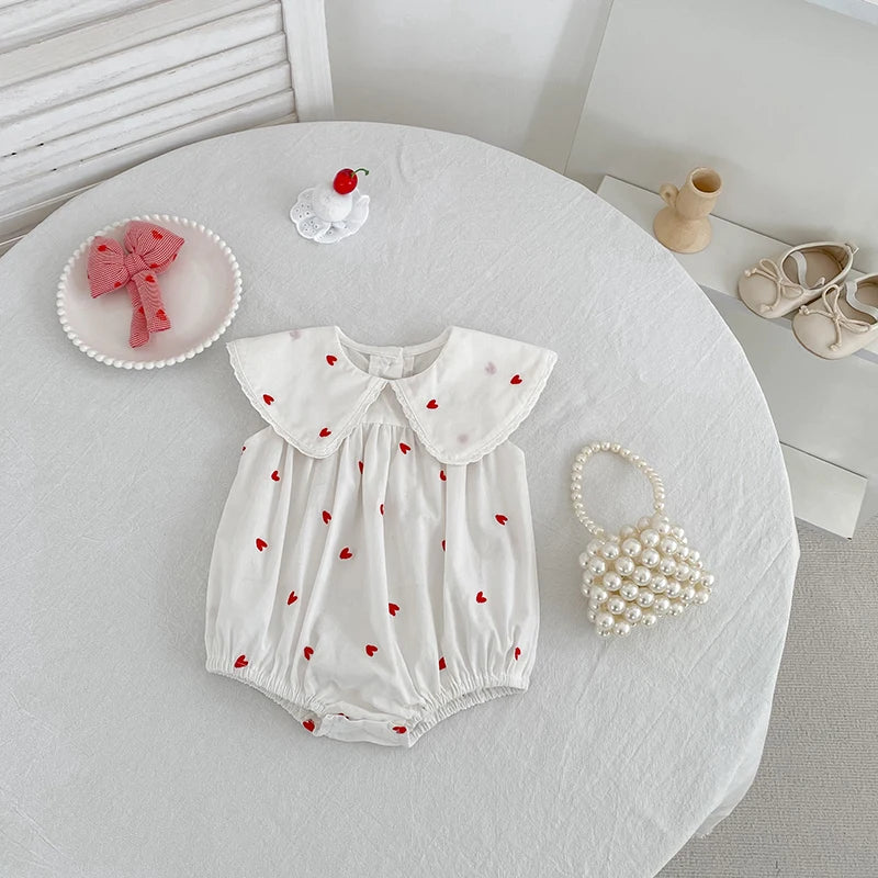 New Summer Newborn Baby Girl Jumpsuit 0-24m Baby Girl Clothing