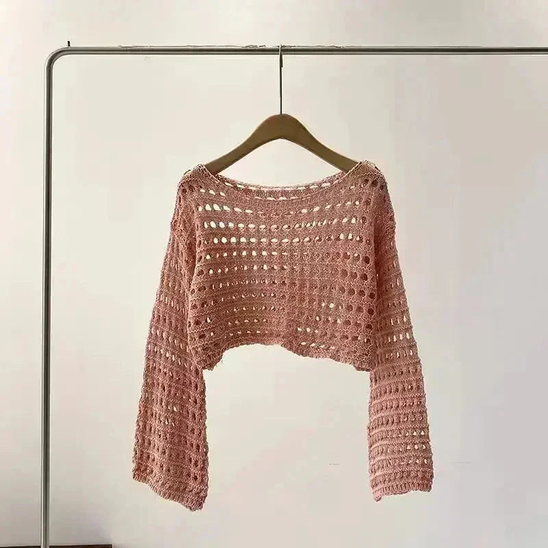 Women’s crochet knit beach cover up