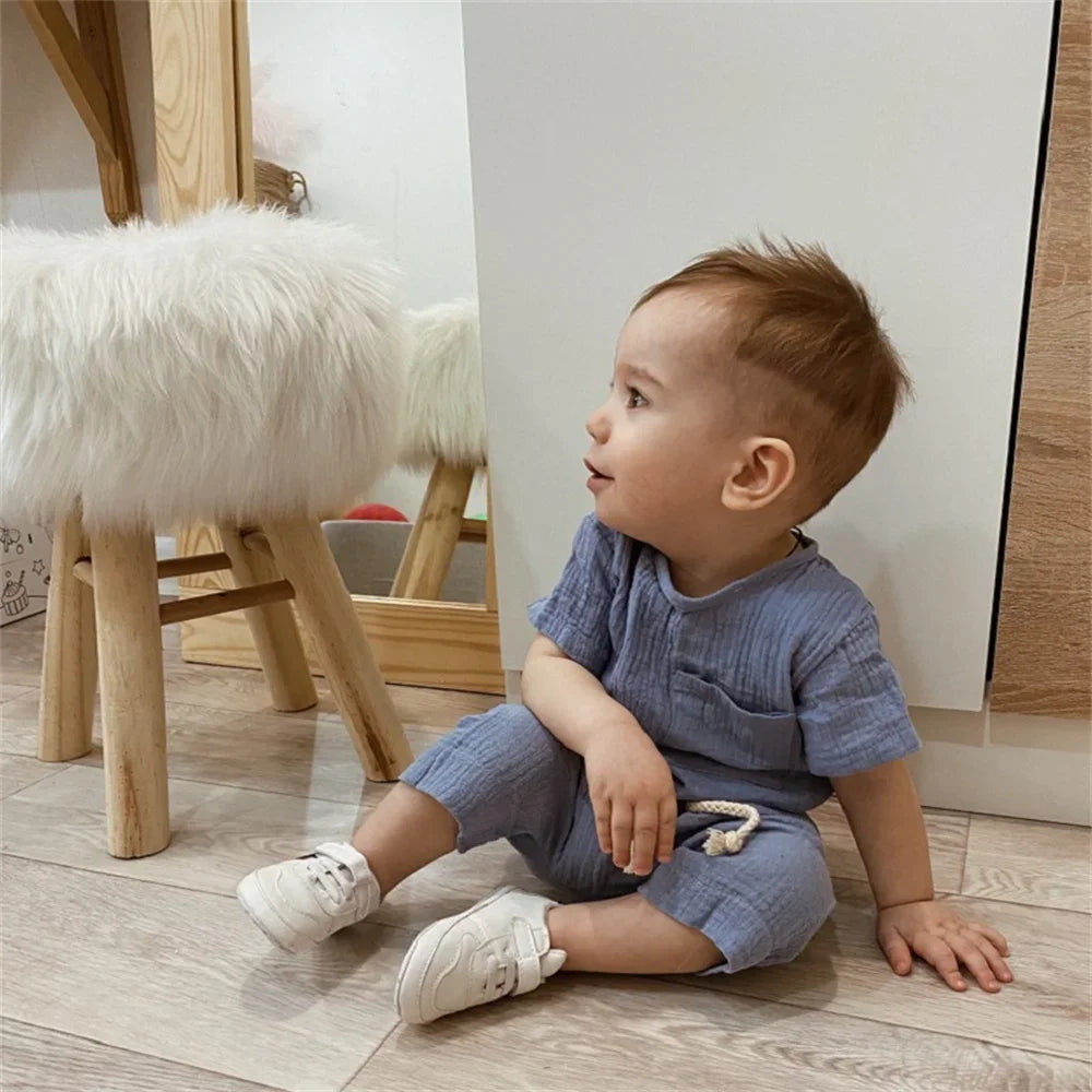 2 Pieces Babies Outfit Set Cotton Newborn Baby Girl Clothes Boys