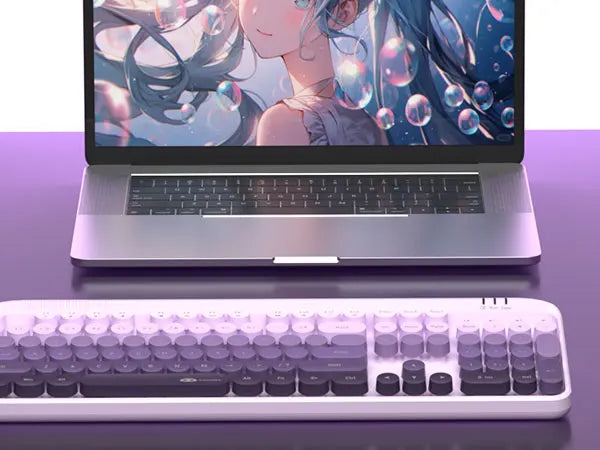MageGee V920™ Wired Keyboard & Wireless Mouse Combo – 104 Keys, Ergonomic, FN Multimedia, 3-Level DPI, Power Saving, Green, Gray, Sky Blue, Purple & Pink | FlipStylez LLC®